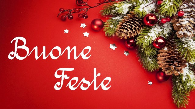 Auguri di Buon Natale e felice anno nuovo