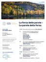 EVENTO: La forza delle parole - Le parole della forza (giovedì 24 ottobre 2019)